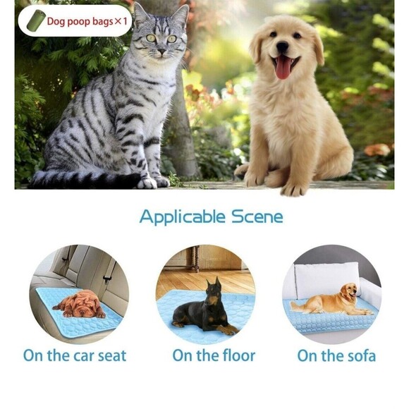 MICROCOSMOS Summer Cooling Mat & Sleeping Pad- Water Absorption Top. 40"×28" - Picture 6 of 7